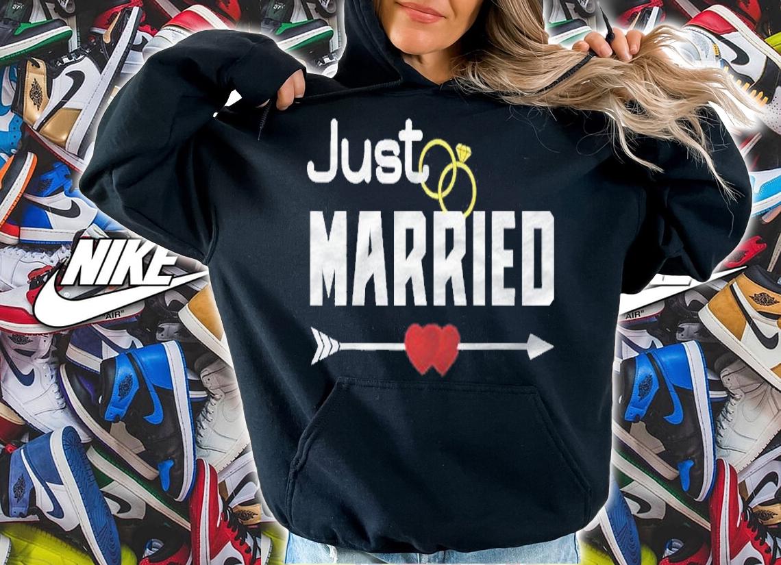 Just Married Shirts For Couples 2021 Just Married Shirt hoodie