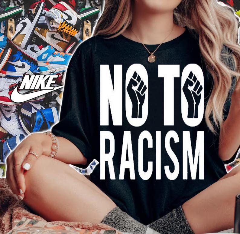 No To Racism Anti Racism Fist T-Shirt woman shirt