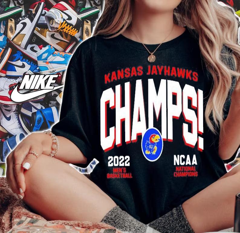 Champs Kansas Jayhawks 2022 T-Shirt woman shirt