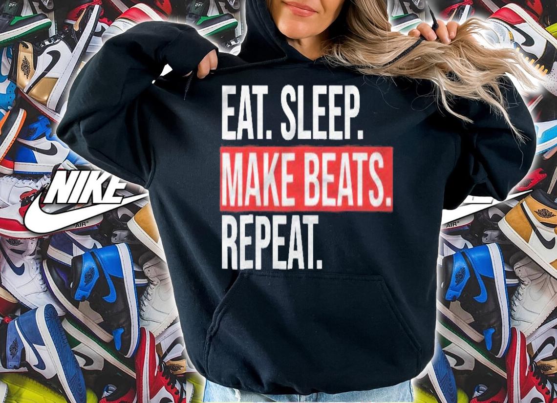 Eat Sleep Make Beats Repeat Music Producer Shirt