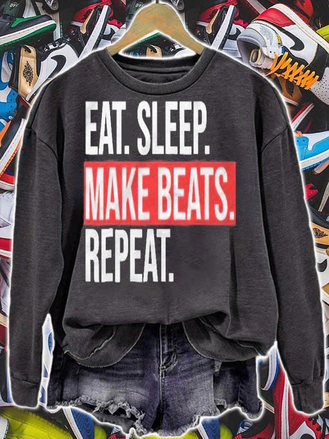 Eat Sleep Make Beats Repeat Music Producer Shirt