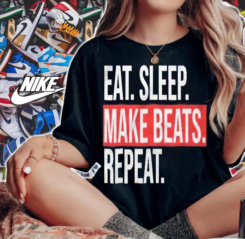 Eat Sleep Make Beats Repeat Music Producer Shirt