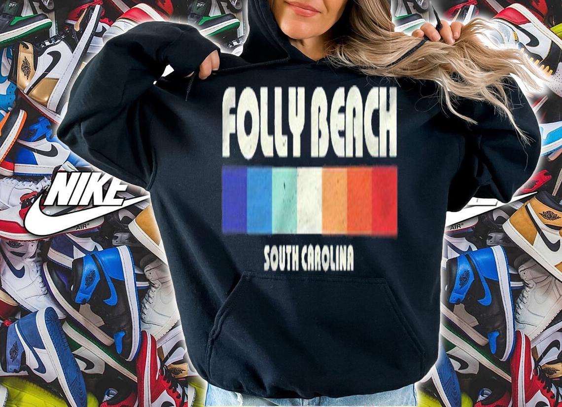 Folly Beach South Carolina Vintage 80S Style Shirt