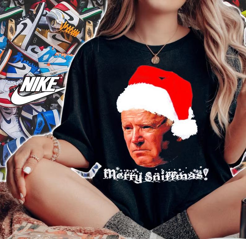 Santa Joe Biden 2021 Christmas Satire Design Pro Trump Premium shirt woman shirt