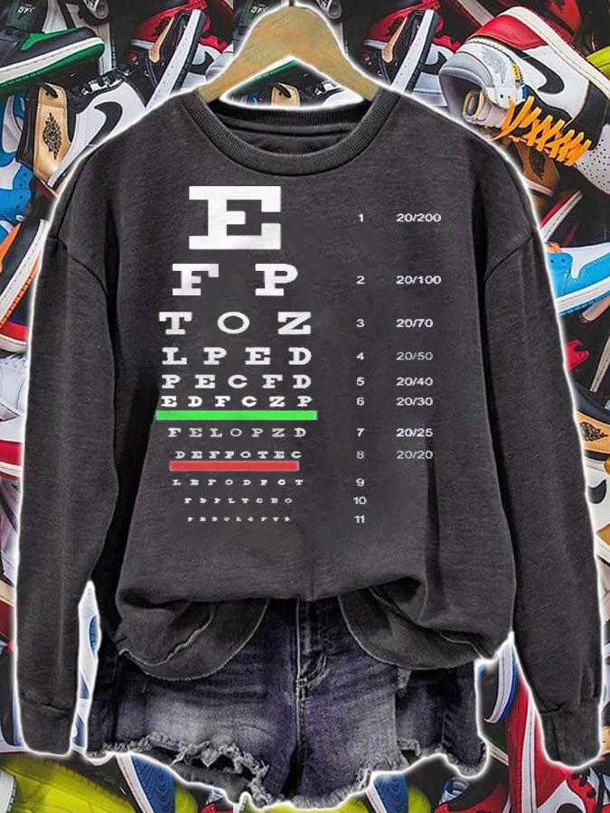 Snellen Eye Chart Test Ophthalmology Shirt