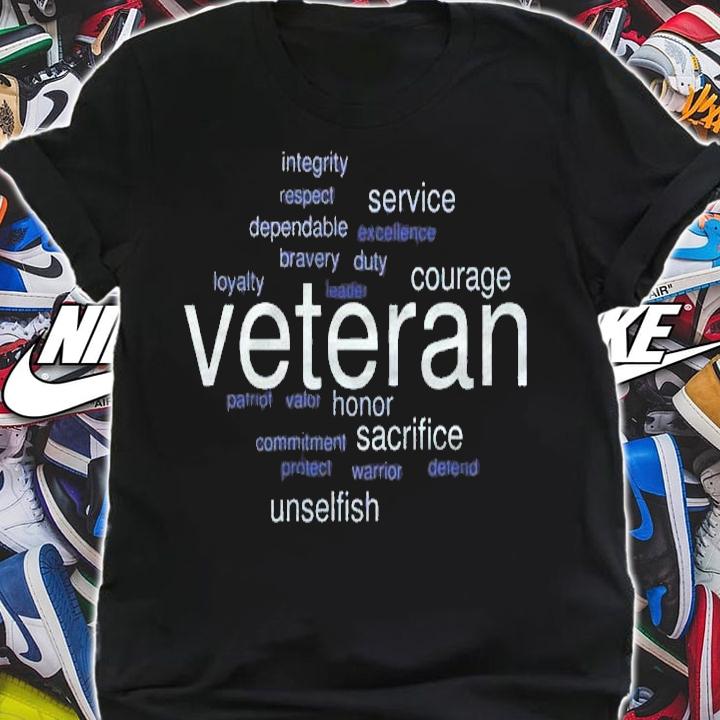 Veteran Courage Sacrifice Service Bravery Honor Duty Shirt