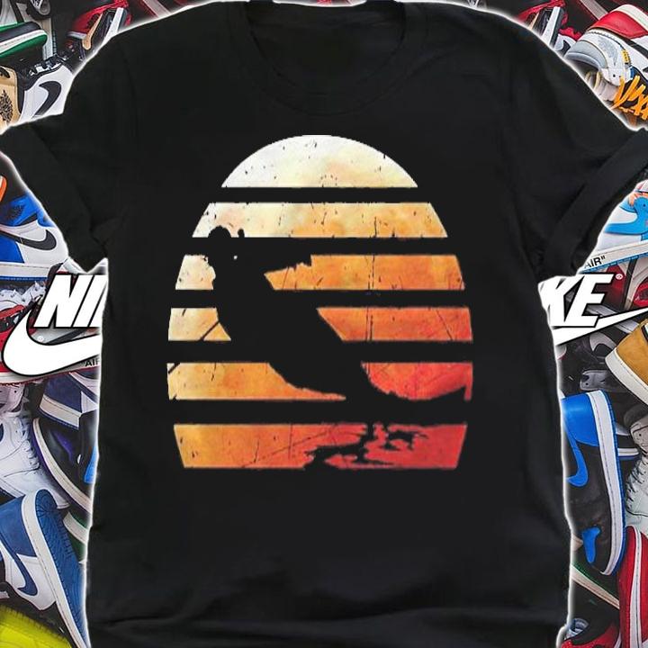 Water Skiing Vintage Retro Pullover T-shirt
