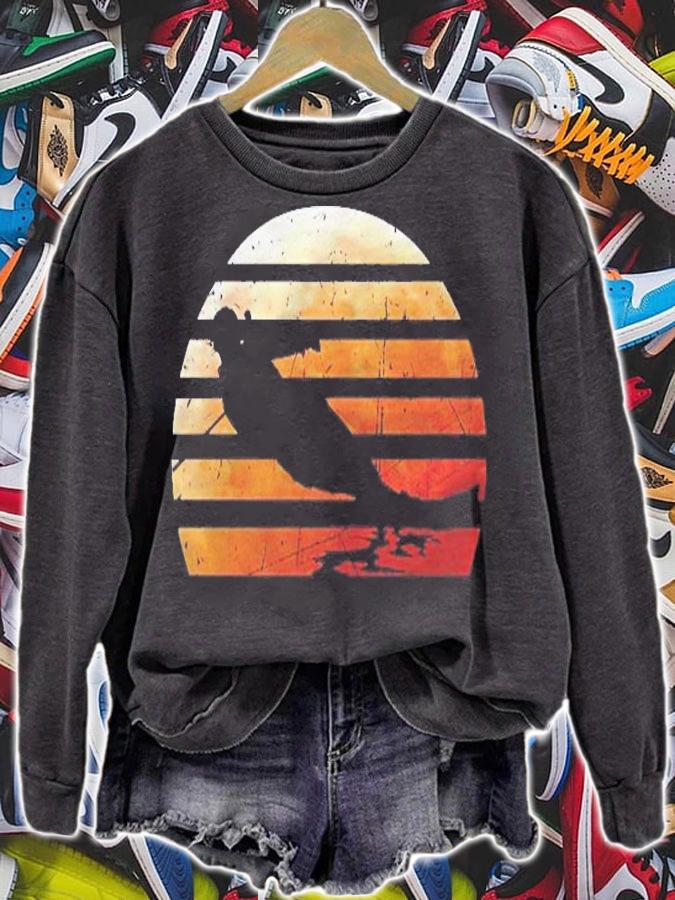 Water Skiing Vintage Retro Pullover T-shirt