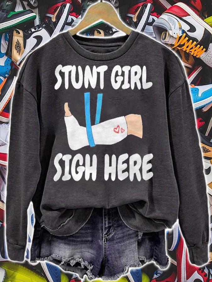 Funny Broken Leg Get Well Gift For Girls Kids Foot Surgery Shirt sweatshirt