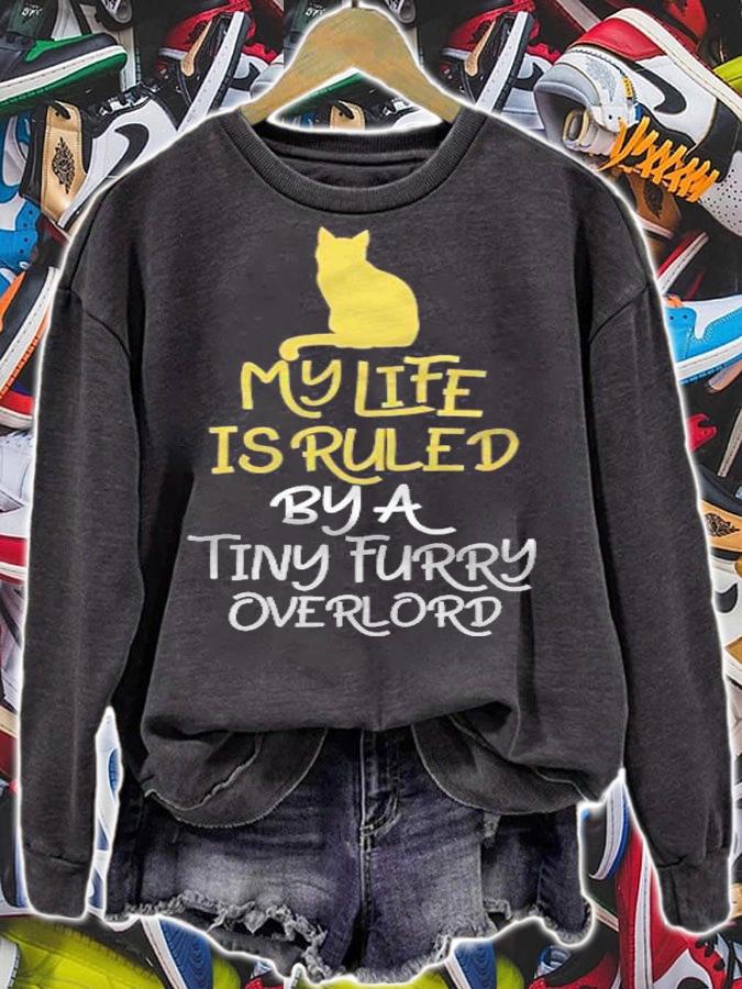 Funny Cat My Life Is Ruled By A Tiny Furry Overlord shirt