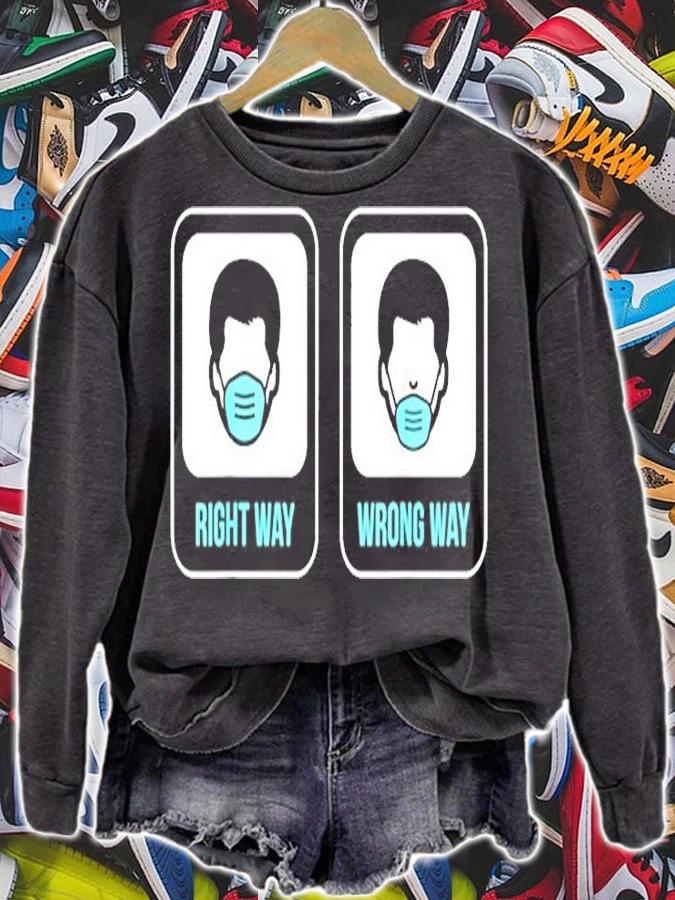 Right Way And Wrong Way To Wear A Facemask T-Shirt