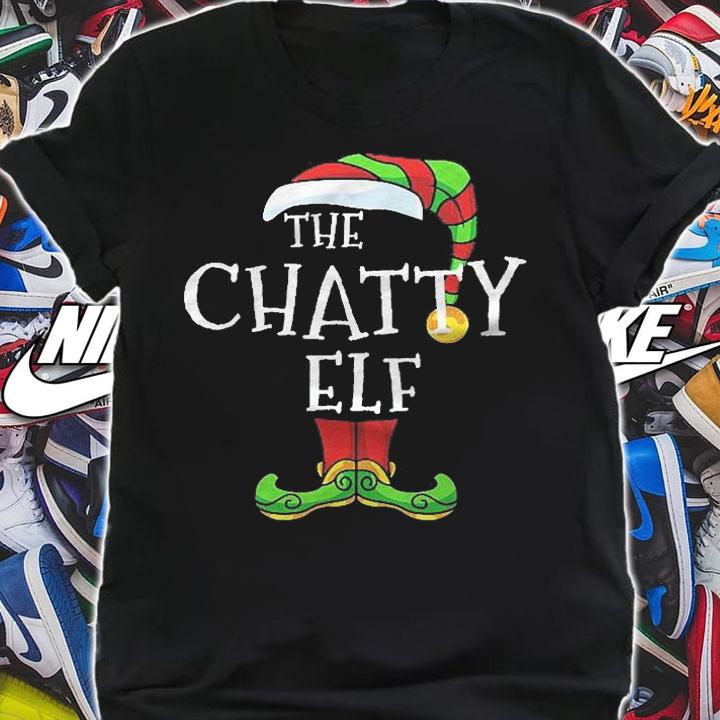 Chatty Elf Family Matching Christmas Talkative Funny Pajama Shirt shirt