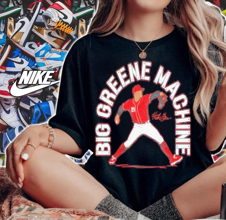 Hunter Greene Big Greene Machine Baseball Shirt woman shirt