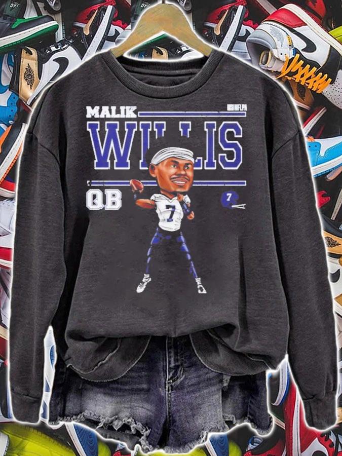 Malik Willis Tennessee Cartoon Football Shirt sweatshirt
