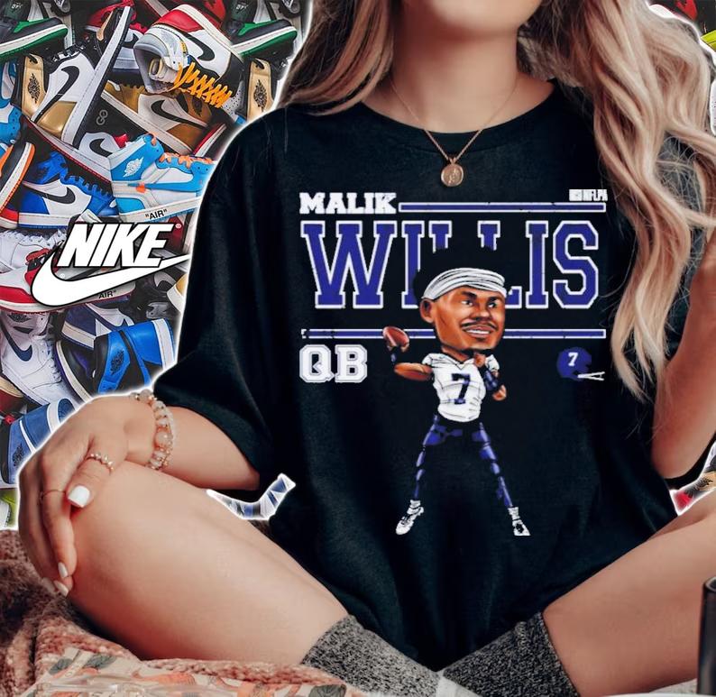 Malik Willis Tennessee Cartoon Football Shirt woman shirt