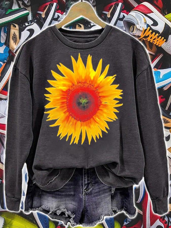 Stand With Ukraine Sunflower T-Shirt sweatshirt