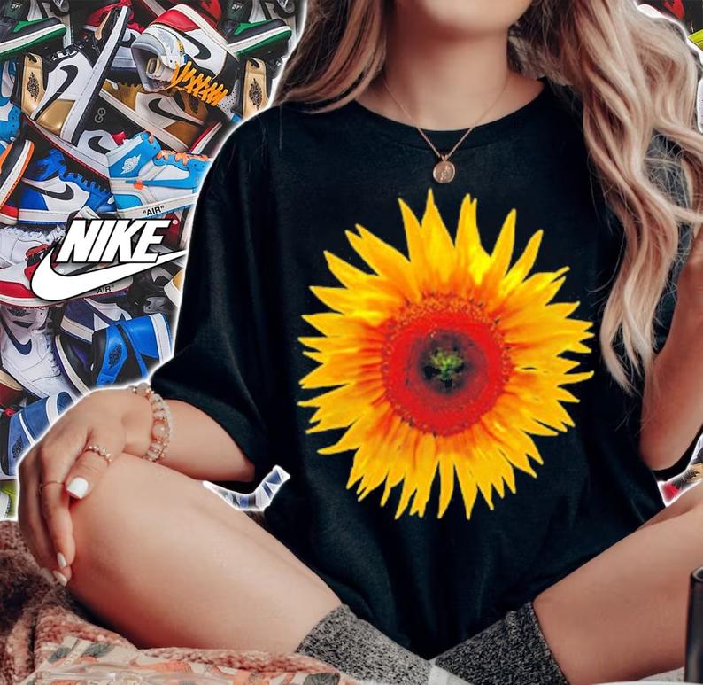 Stand With Ukraine Sunflower T-Shirt woman shirt