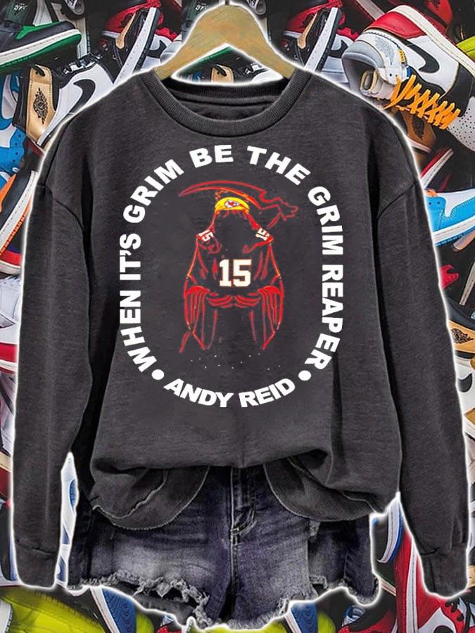 When It's Grim Be The Grim Reaper Andy Reid Shirt
