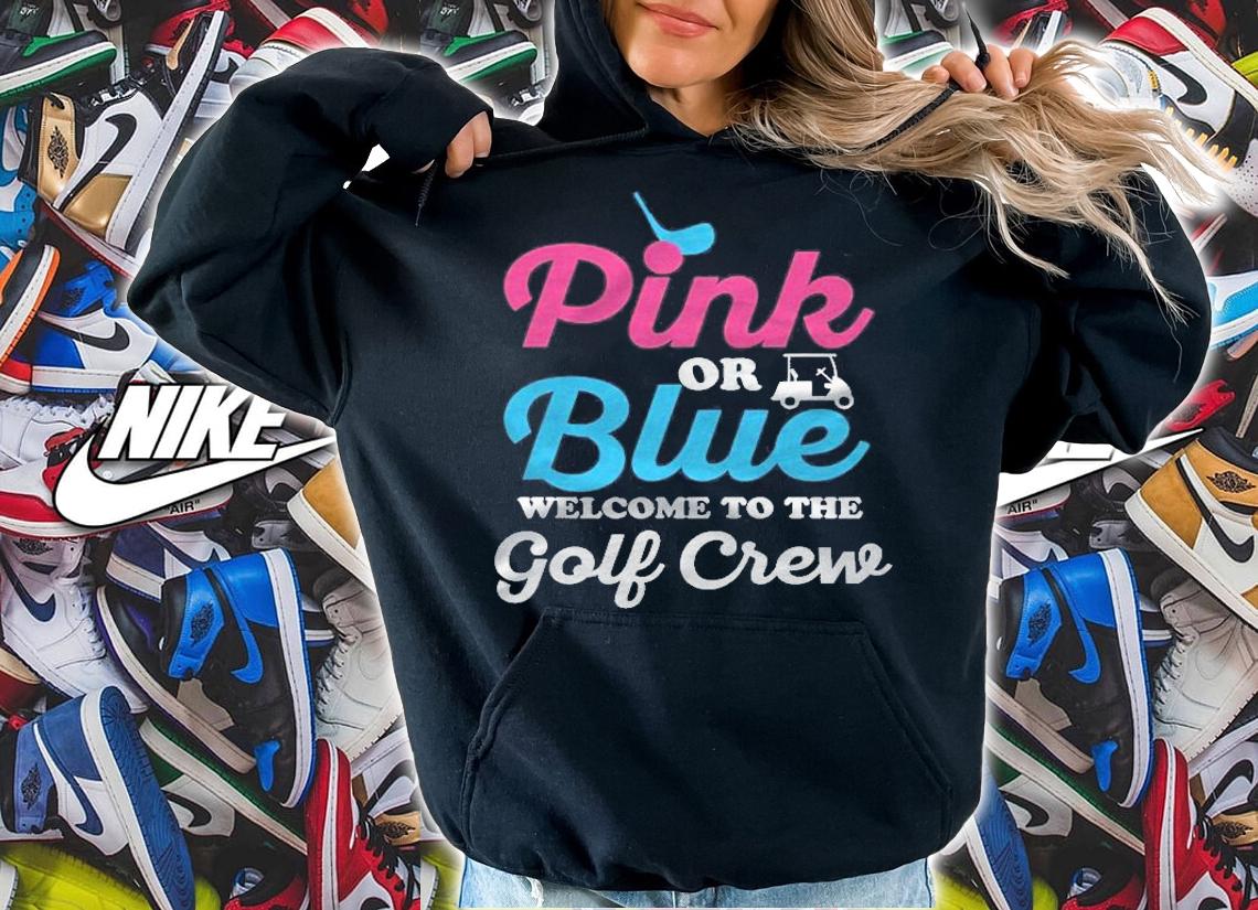Gender Reveal Golf Design For A Golf Family Shirt hoodie