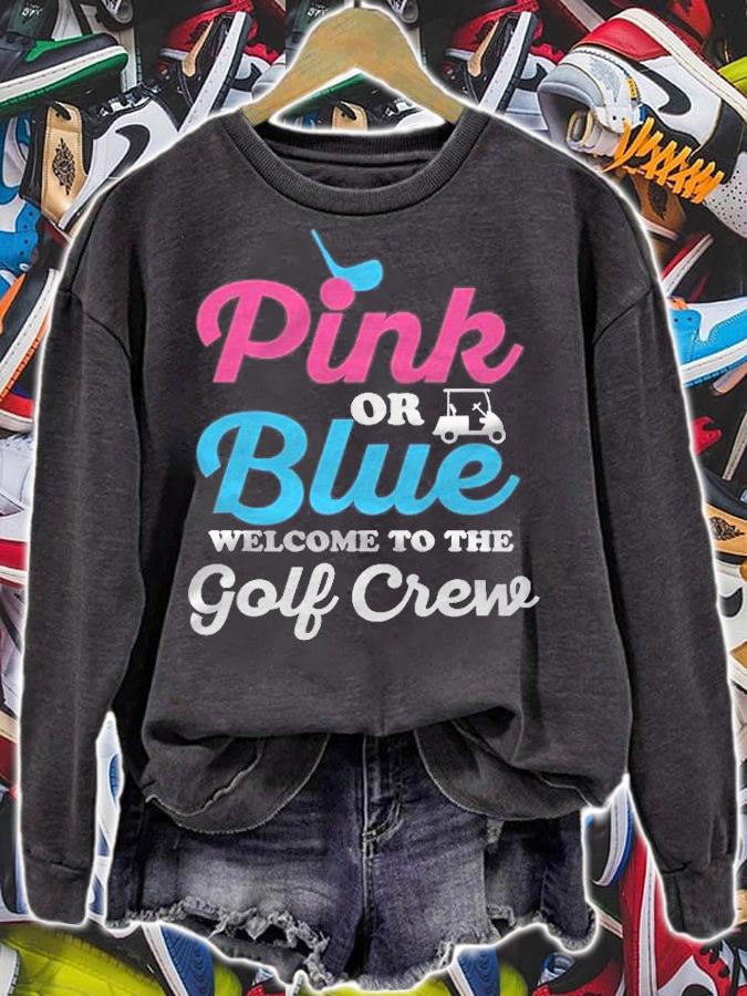 Gender Reveal Golf Design For A Golf Family Shirt sweatshirt