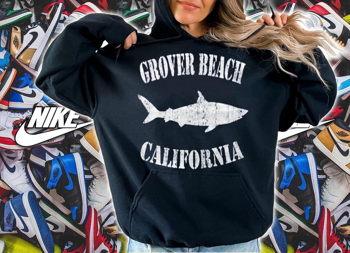 Grunge Grover Beach Ca Shark Shirt