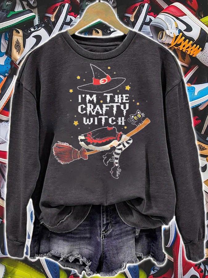 Im The Crafty Witch Halloween Matching Group Costume Shirt sweatshirt