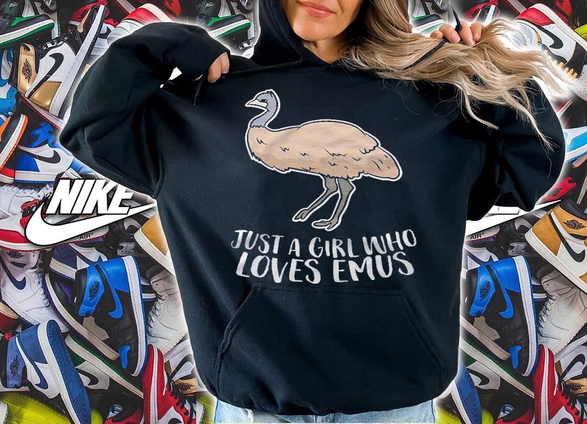 Just A Girl Who Loves Emus Cute Emu Girl Shirt