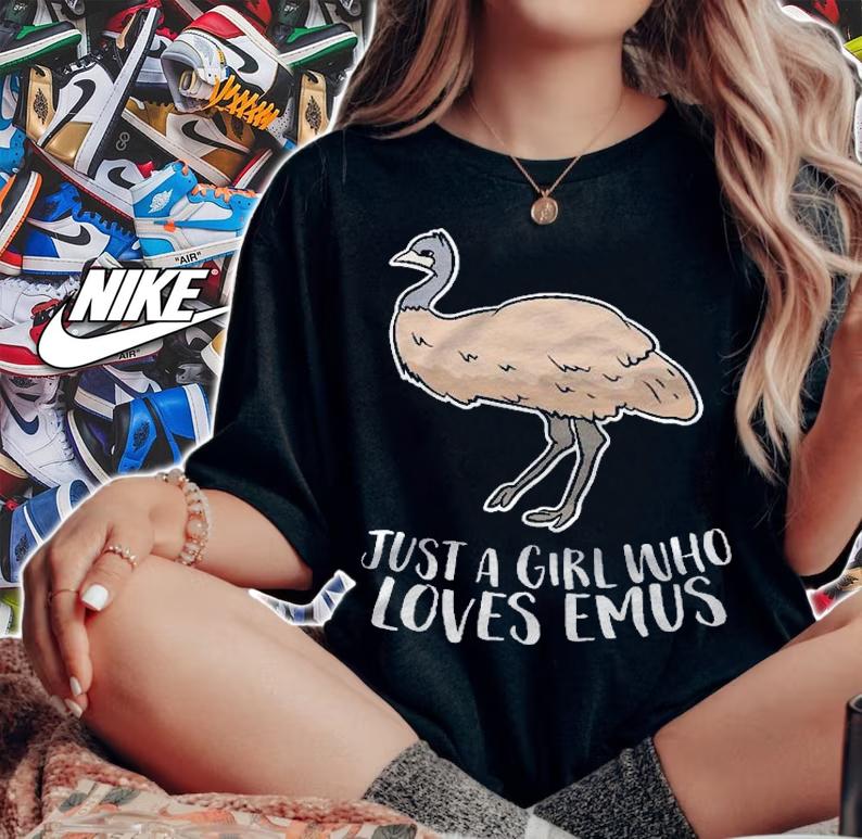 Just A Girl Who Loves Emus Cute Emu Girl Shirt