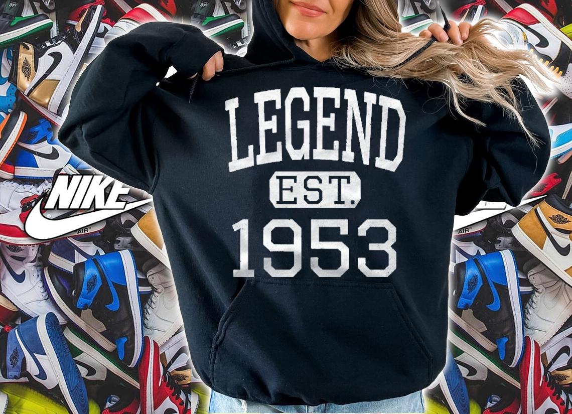 Legend Established 1953 Vintage Style Born 1953 Birthday Shirt
