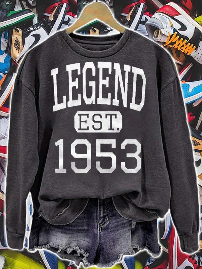 Legend Established 1953 Vintage Style Born 1953 Birthday Shirt