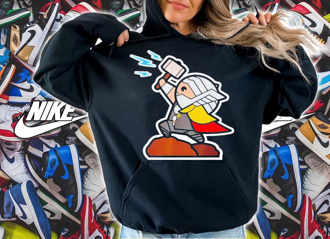Marvel Thor Mjolnir Hammer Cute Kawaii Graphic Shirt