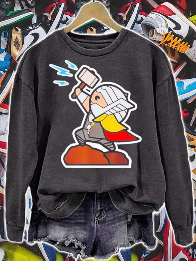 Marvel Thor Mjolnir Hammer Cute Kawaii Graphic Shirt