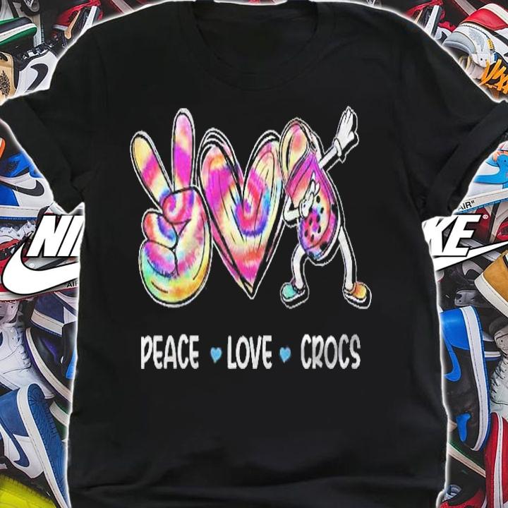 Peace Love Crocs Funny Costume Shirt shirt