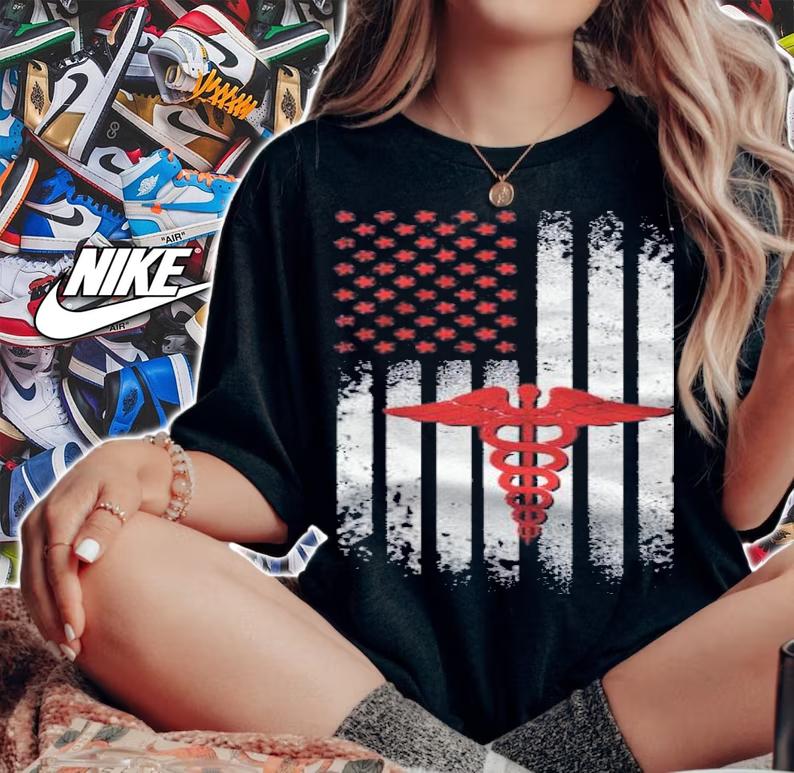 Proud Nurse Shirt Rn Lpn American Flag Shirt