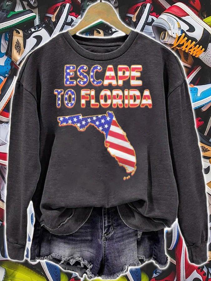 Ron DeSantis escape to Florida T-shirt sweatshirt