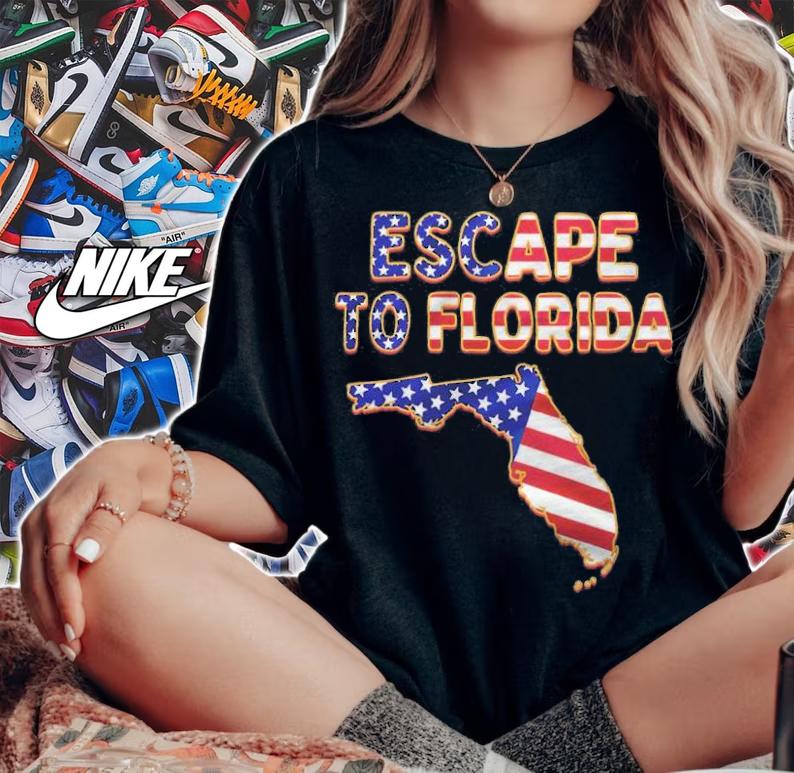 Ron DeSantis escape to Florida T-shirt woman shirt