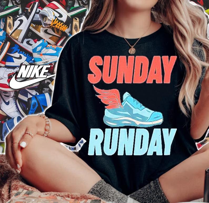 Sunday Runday Marathon Runner T-Shirt woman shirt