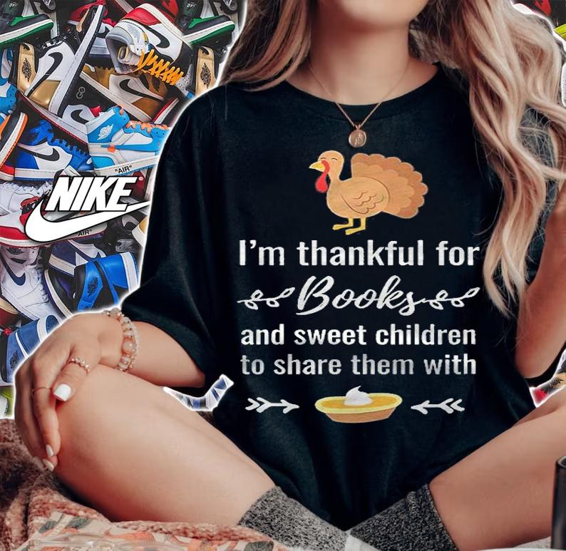 Thanksgiving Reading Teacher Librarian Shirt