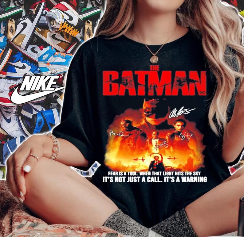 The Batman Fear Is A Tool When That Light Hits The Sky It's Not Just A Call It's A Warning Shirt woman shirt