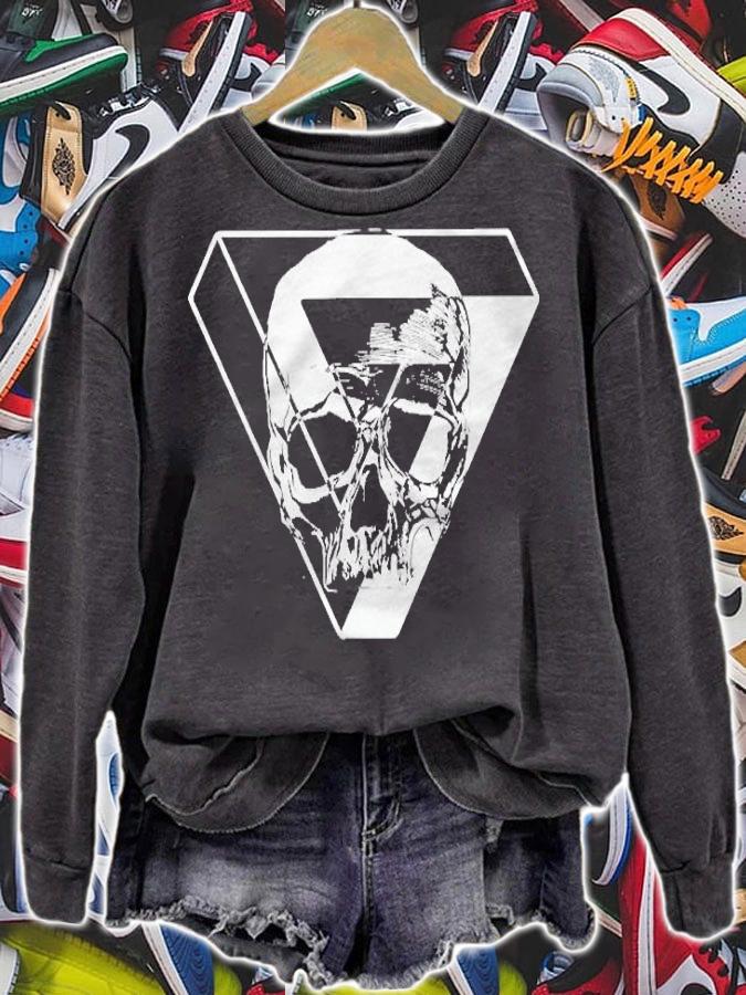 Third Culture Cyberpunk Skull Penrose Triangle Shirt sweatshirt