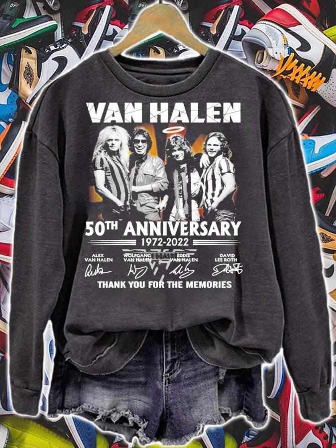 Van Halen 50th Anniversary 1972 2022 Thank You For The Memories Signatures t-shirt