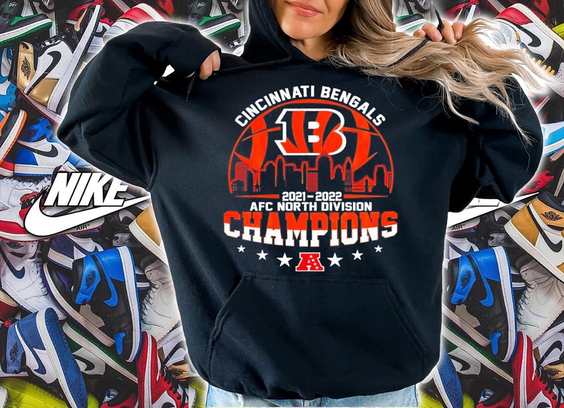 Cincinnati Bengals 2021 2022 AFC North Division Champions Shirt hoodie