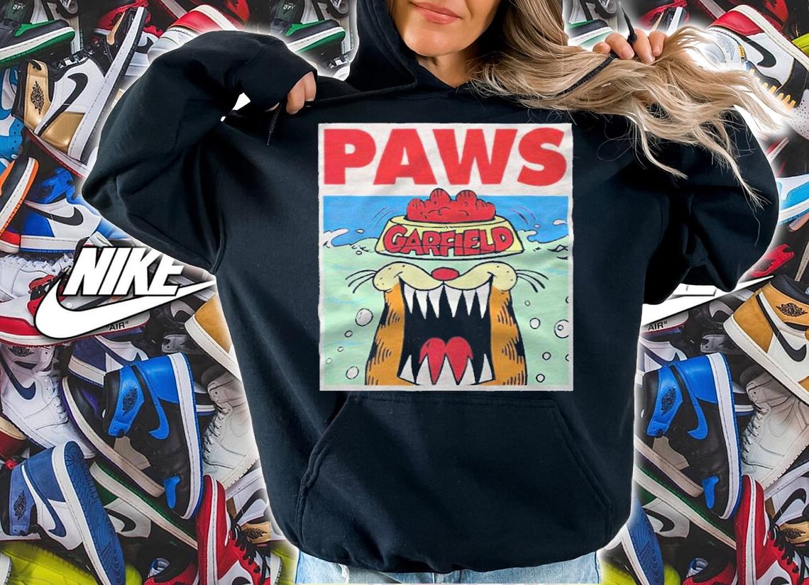 Garfield Paws Jaws funny T-shirt hoodie