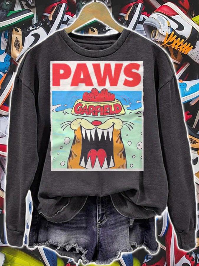Garfield Paws Jaws funny T-shirt sweatshirt