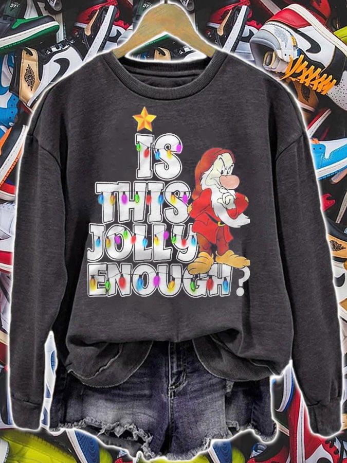 Is This Jolly Enough Grumpy Dwarf Christmas Light Version Shirt