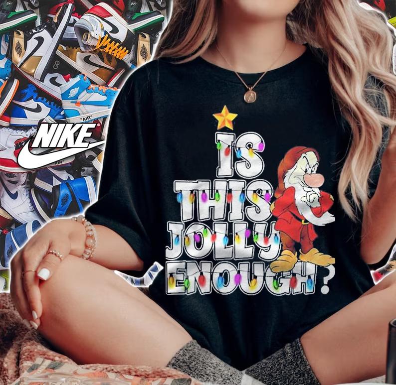 Is This Jolly Enough Grumpy Dwarf Christmas Light Version Shirt
