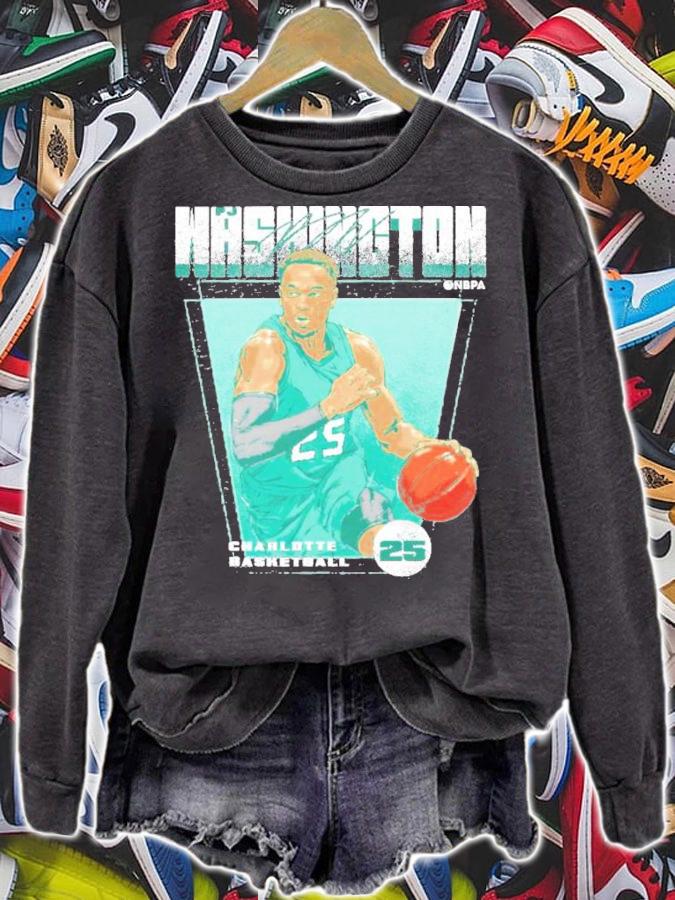 P.J. Washington Charlotte Basketball Signatures Shirt sweatshirt