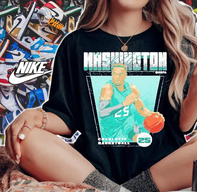 P.J. Washington Charlotte Basketball Signatures Shirt woman shirt
