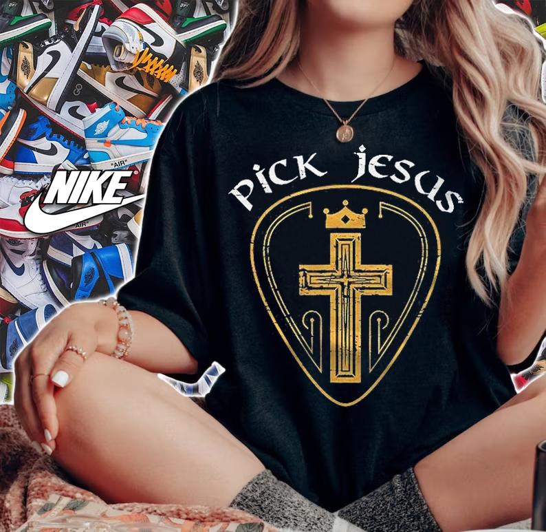 Christian Christianity Guitar Player Gift God Savior Jesus Shirt woman shirt