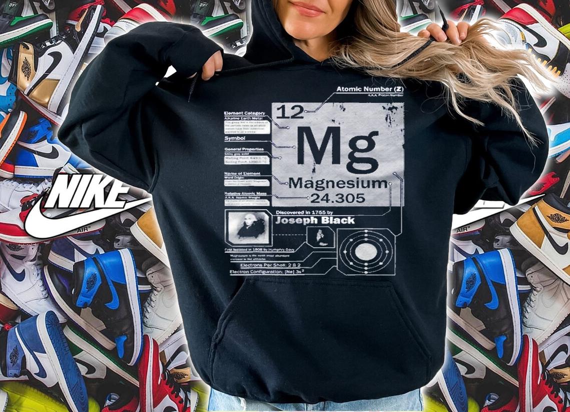 Magnesium (Mg) Element Atomic Number 12 Science Shirt hoodie